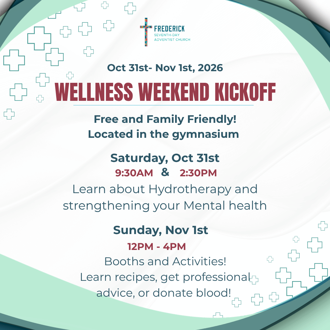 Flyer detailing wellness weekend kick-off information